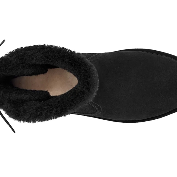 ~NEW~ UGG Naiyah Bootie Black UGG Wool Sheepskin Treadlite Boot |SALE| PICK SIZE - Picture 4 of 8